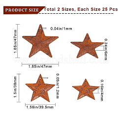 50 шт. 2 стиля железных подвесок&nbsp;IFIN-GF0001-41A