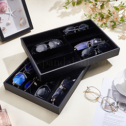 8 сетчатый чехол из МДФ с органайзером из искусственной кожи для солнцезащитных очков&nbsp;ODIS-WH0099-129