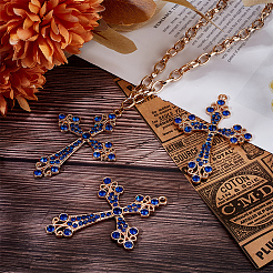 10 шт. большие подвески из сплава со стразами&nbsp;RB-SC0001-15