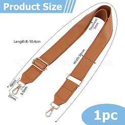 Регулируемые ремни для сумок из искусственной кожи с застежками из цинкового сплава&nbsp;FIND-WH0126-837C