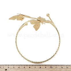 Браслеты-манжеты из сплава в виде бабочки для девушек и женщин&nbsp;LS-AJEW-A063-01H-G