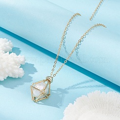 Латунный мешочек для макраме&nbsp;NJEW-JN04440-01