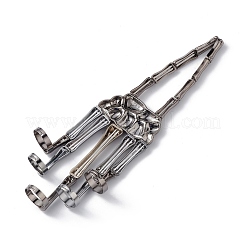 Браслет с кольцом на всю руку из сплава на тему Хэллоуина&nbsp;BJEW-L680-01B