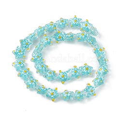 Прозрачные стеклянные бусины&nbsp;LAMP-F029-03G