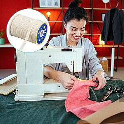 Отделка крышки атласным шнуром длиной 66 м.&nbsp;SRIB-WH0011-187D