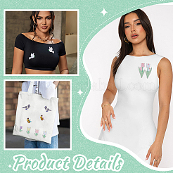 12 шт. 12 стиля компьютеризированная ткань для вышивки самоклеющиеся пластыри&nbsp;PATC-WH0002-089