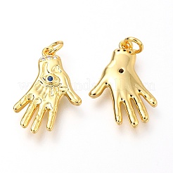 Кулоны из латуни с микропейвом и фианитами королевского синего цвета&nbsp;X-ZIRC-O036-03G