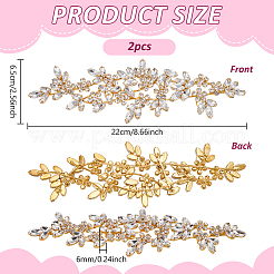 2 шт. тканевые нашивки со стразами&nbsp;AJEW-FG0005-46