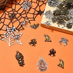 40 шт. 4-х цветные подвески из сплава на тему Хэллоуина&nbsp;FIND-YW0006-35