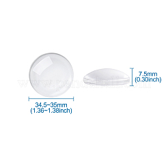 Прозрачные стеклянные кабошоны&nbsp;GGLA-CD0001-05