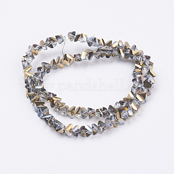 Стеклянные бусины с гальваническим покрытием &nbsp;EGLA-J145-6mm-HP03