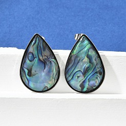 Серьги-гвоздики из нержавеющей стали 304&nbsp;EJEW-C138-01P