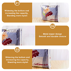 Прозрачный ПВХ-органайзер на молнии для косметики&nbsp;AJEW-WH20064-19B