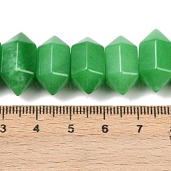 Нити бусин из окрашенного натурального малайзийского нефрита с двойными концами&nbsp;G-T142-96