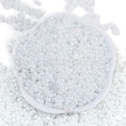 Непрозрачные цвета блестящие стеклянные бусины&nbsp;X1-SEED-K010-04D