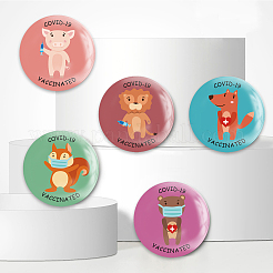 Брошь из белой жести&nbsp;JEWB-WH0013-004