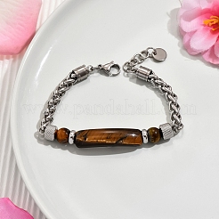 Браслеты из натуральных бусин тигрового глаза&nbsp;YW5979-2