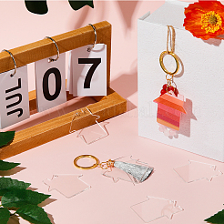 50шт. прозрачные акриловые диски большие подвески&nbsp;ZXFQ-SC0001-01A