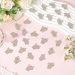 30 шт. кабошоны из стразов из сплава цинка&nbsp;FIND-SC0019-86