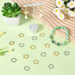 20шт. 2-цветная литая рамка для бусин&nbsp;FIND-SC0017-72