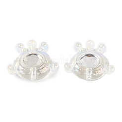 Прозрачные акриловые бусины с УФ-покрытием&nbsp;OACR-S145-01