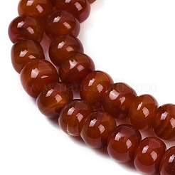 Окрашенные естественный агат бисер пряди&nbsp;G-U030-A01-02