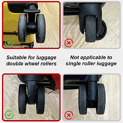 18шт силиконовый чехол для защиты колес багажа&nbsp;FIND-OC0013-86A