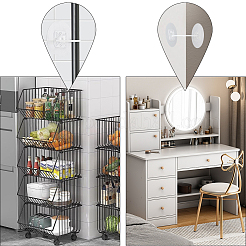 Самоклеящиеся мебельные ремни из абс-пластика&nbsp;AJEW-WH20022-17