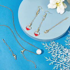 20 комплект долговечных удлинителей цепи из латуни&nbsp;KK-BBC0001-06