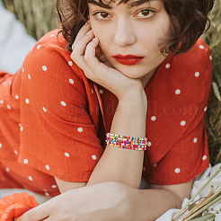 Гранулы cmолы браслеты&nbsp;BJEW-TAC0080-01F