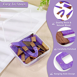 20шт 10 стиля подвески из смолы и дерева&nbsp;WOOD-TA0002-67A