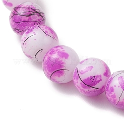 Браслеты из расписного стекла и синтетической бирюзы с бисером&nbsp;BJEW-JB13235