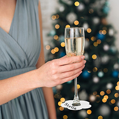 Бумажные подвески для бокалов для вина&nbsp;AJEW-WH0009-60B-01