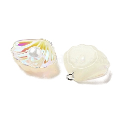 Подвески из искусственного жемчуга из смолы с переливающимся блеском&nbsp;LS-RESI-I062-01A