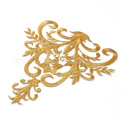 Цветочный узор полиэстер компьютерная вышивка гладить/пришивать заплатки&nbsp;PATC-WH0010-04B