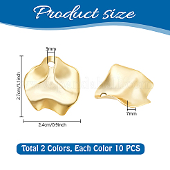 20 шт. 2 цвета непрозрачные подвески из смолы&nbsp;RESI-PH0002-58