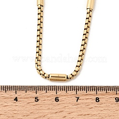 Ожерелья из нержавеющей стали 304 с цепочкой-колонкой&nbsp;NJEW-D350-02G