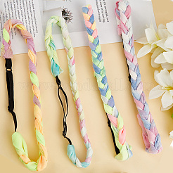 4шт. 4-х цветные повязки из полиэстера с спандексом&nbsp;AJEW-SP0003-14