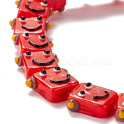 Бусы лэмпворк ручной работы LAMP-D015-07E