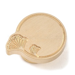 Латунные головки штампов с геометрической рамкой в виде листьев&nbsp;LS-AJEW-H149-03G-03