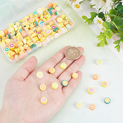 170 шт. 10 стиля фруктовых бусин из полимерной глины ручной работы&nbsp;CLAY-AR0001-33