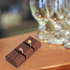 Кольцевые дисплеи из орехового дерева с 2 слотом&nbsp;RDIS-WH0001-32A