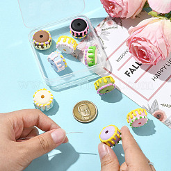 9шт 9 цвета непрозрачные акриловые бусины&nbsp;OACR-CJ0002-63