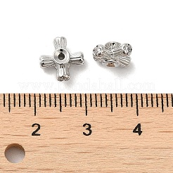 Стойки обшивки латунь микро проложить кубического циркония бусы&nbsp;KK-F863-11P