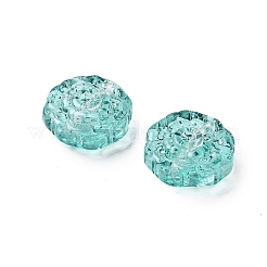 Спрей окрашены прозрачные стеклянные бусины&nbsp;GLAA-D038-01H