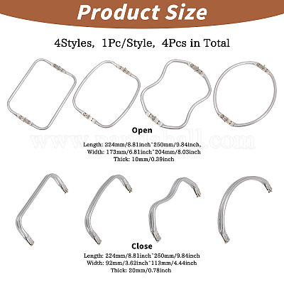 4шт 4 алюминиевых трубчатых каркаса для сумок&nbsp;FIND-CA0008-11-1