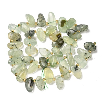 Природные пренит нитей бисера&nbsp;G-P604-A02-01-1