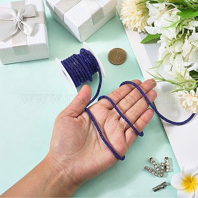 5 ярд шнуров из синтетического каучука со стразами&nbsp;OCOR-SP0001-33D-1