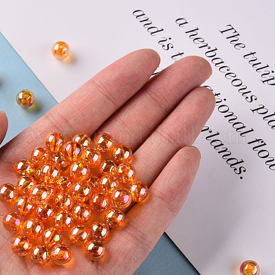 Прозрачные акриловые бусины MACR-S370-B8mm-724-1