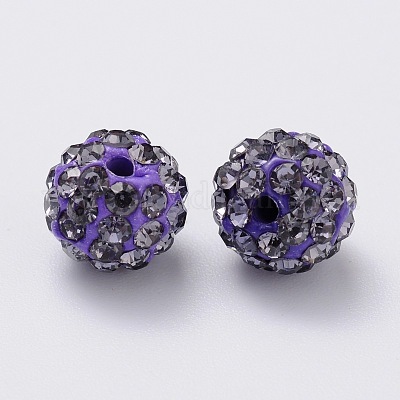 Бусины со стразами&nbsp;RB-H258-HD10mm-539-1